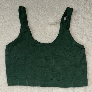 Aerie Ribbed Cropped Tank Top Small NWT